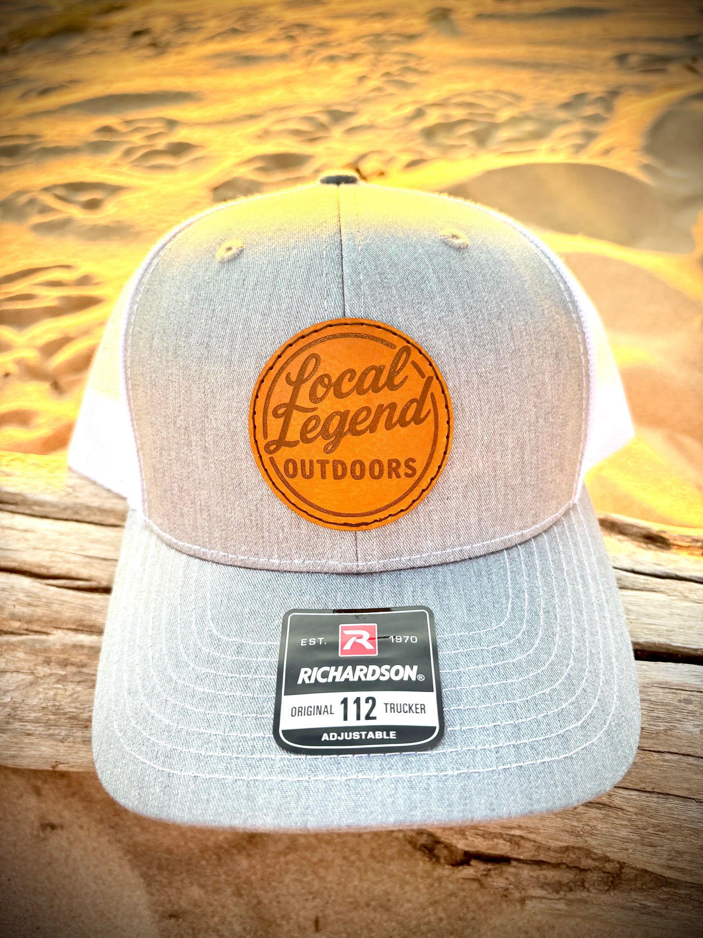 Leather Patch Collection Grey/White R112